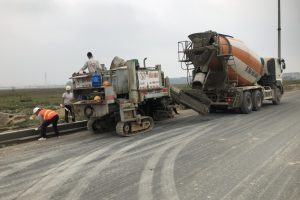 Thi công bó vỉa KCN Bá Thiện – Vĩnh Phúc